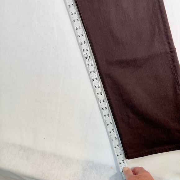 Chico's Platinum Jeans Woman's 2 Reg(M 12) Brown Embroidered Rivet Embellishment - Picture 12 of 16